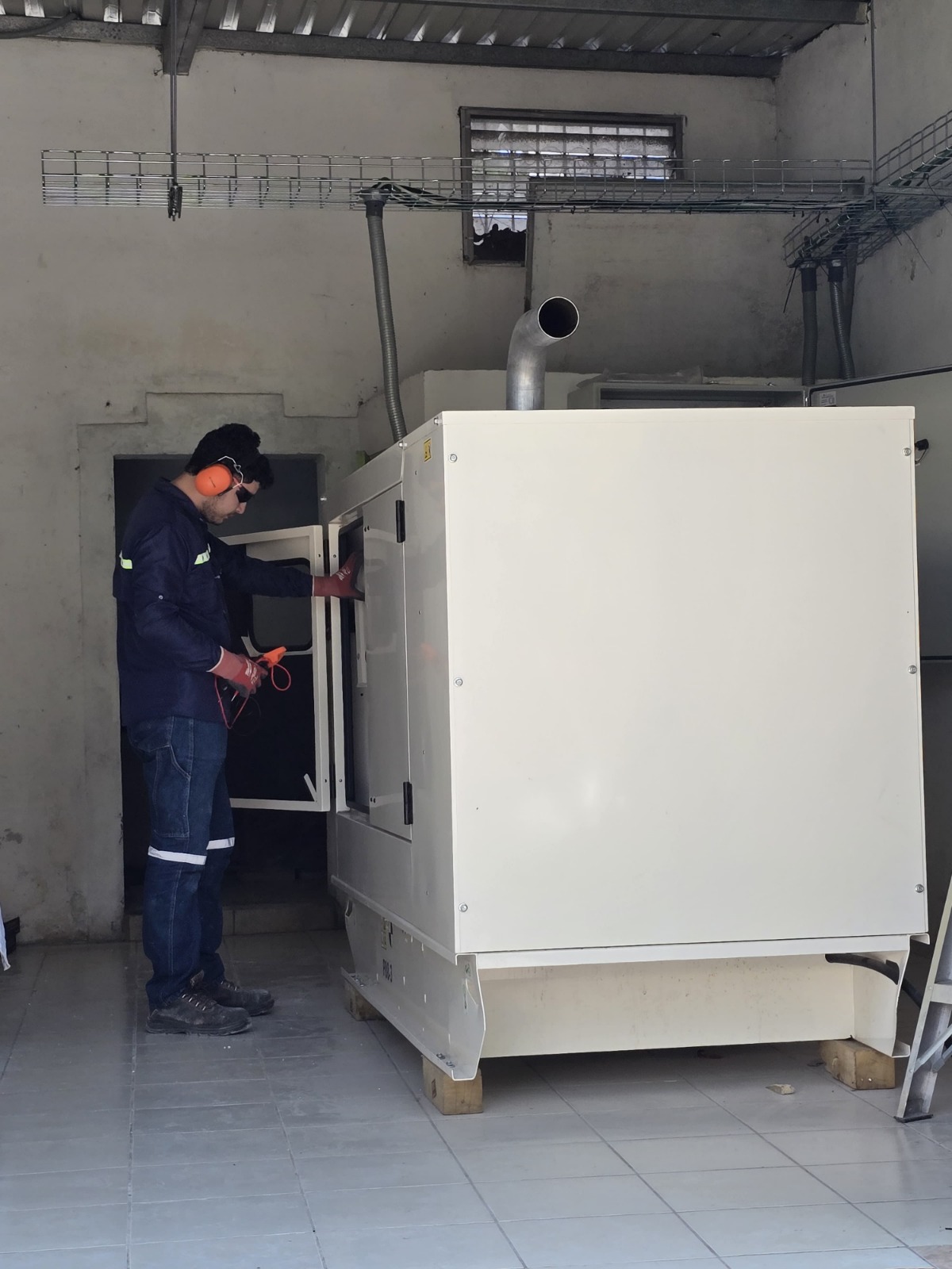 Instalación de generador eléctrico